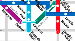 mapa da rede metro