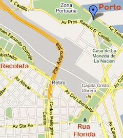 mapa porto cruzeiro buenos aires